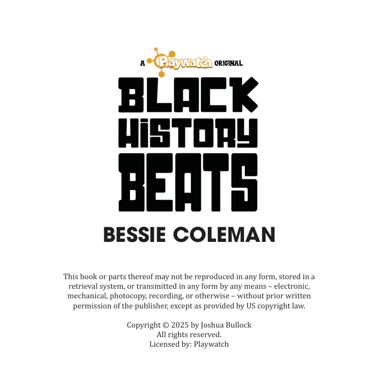 Black History Beats - Bessie Coleman