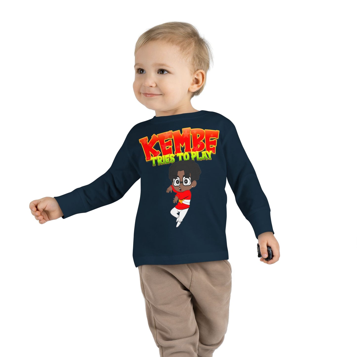 Kids Long Sleeve Tee | Kembe Tries to Play