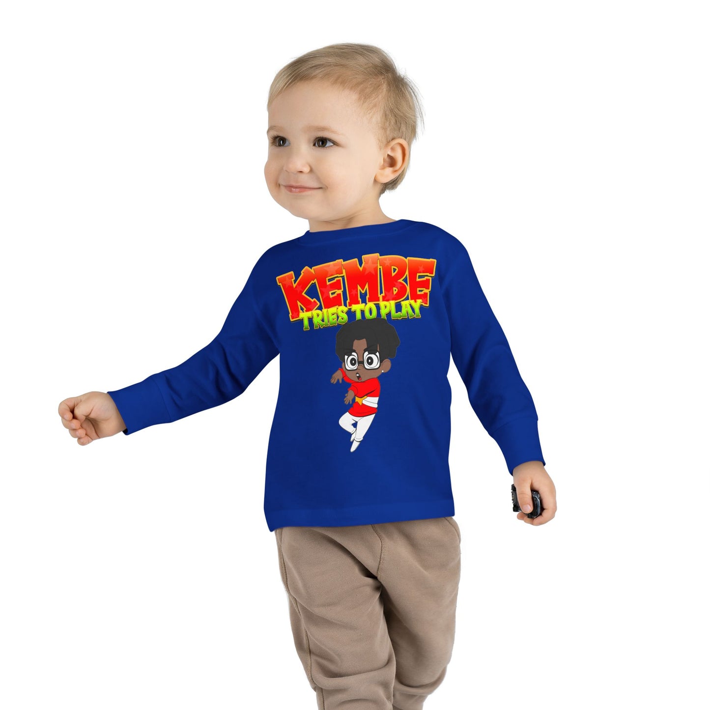 Kids Long Sleeve Tee | Kembe Tries to Play