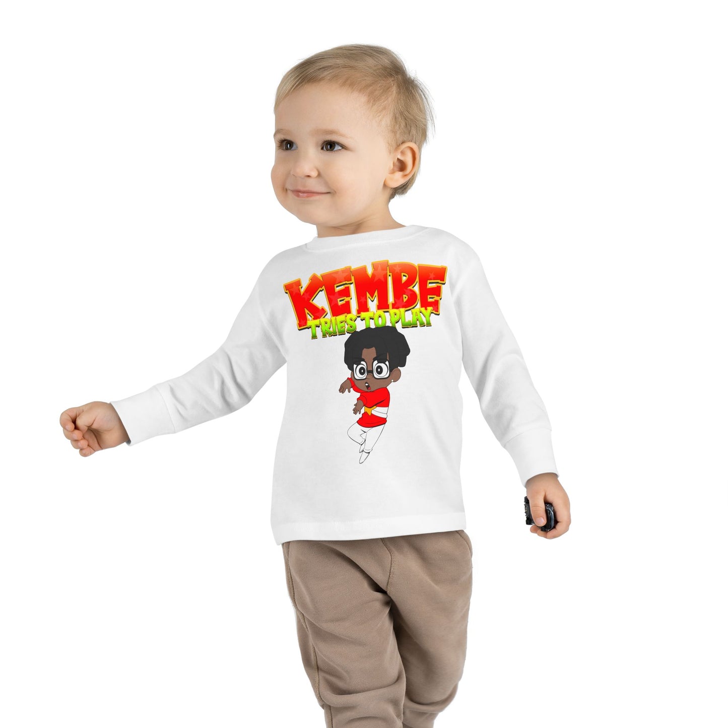 Kids Long Sleeve Tee | Kembe Tries to Play
