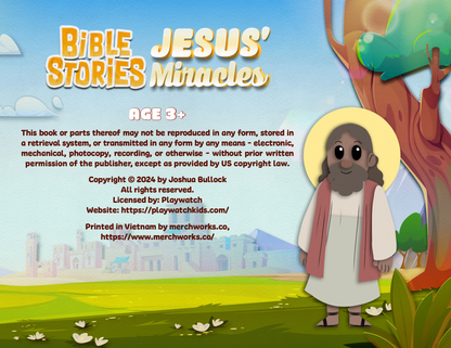 Jesus Miracles Kids Book - English Version